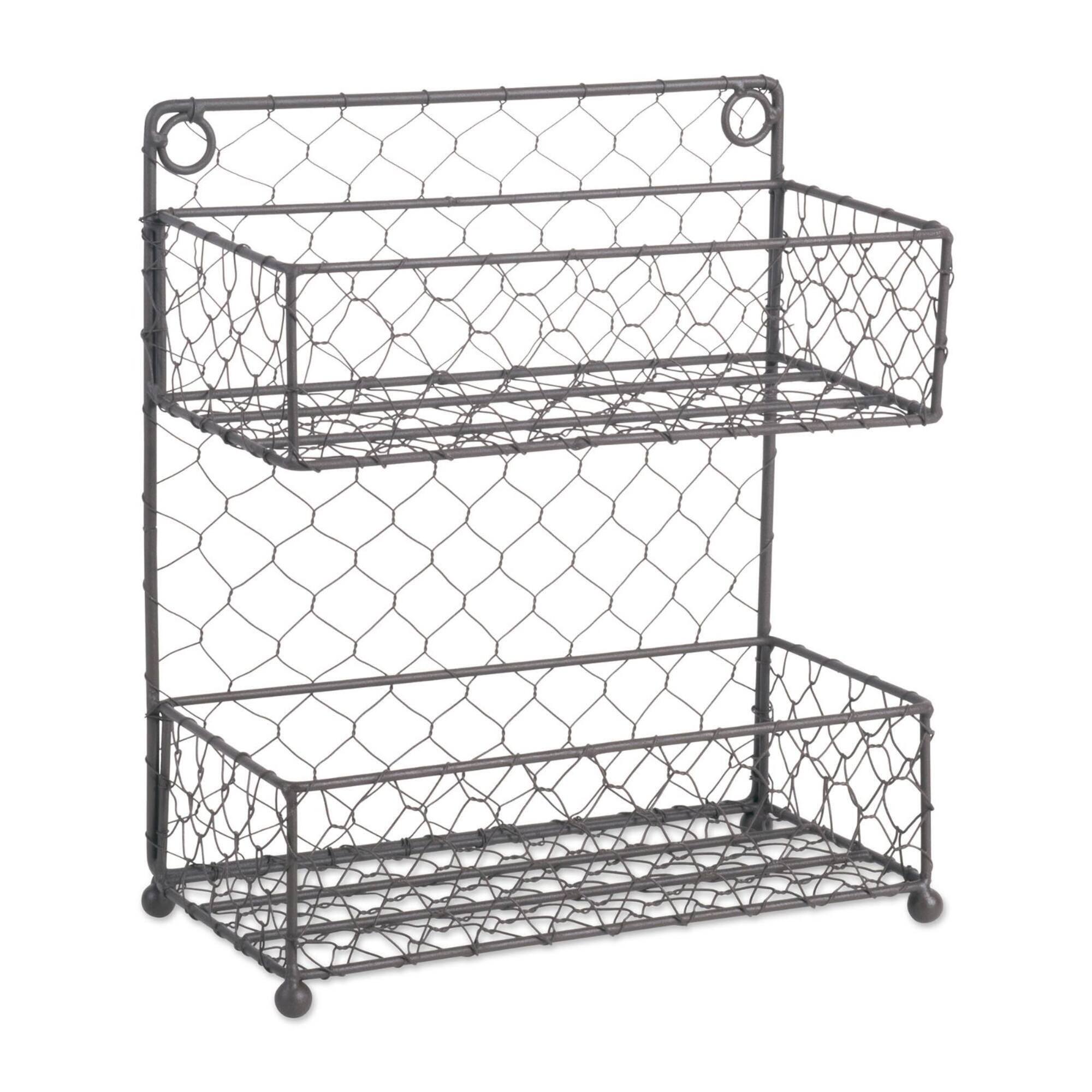 DII® 11" Wide 2 Row Chicken Wire Spice Rack